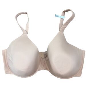 NWOT Ambrielle Nude Color Full Figure Everyday Full Coverage Bra Women’s 44DDD